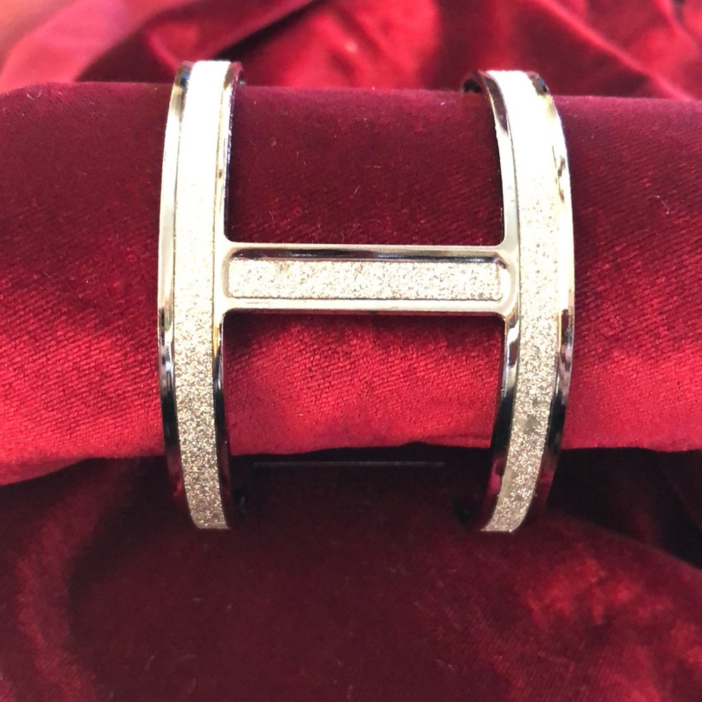 Silver cuff bracelet
